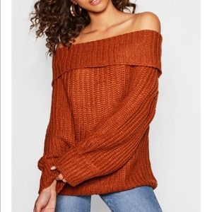 Boohoo Off the Shoulder Sweater